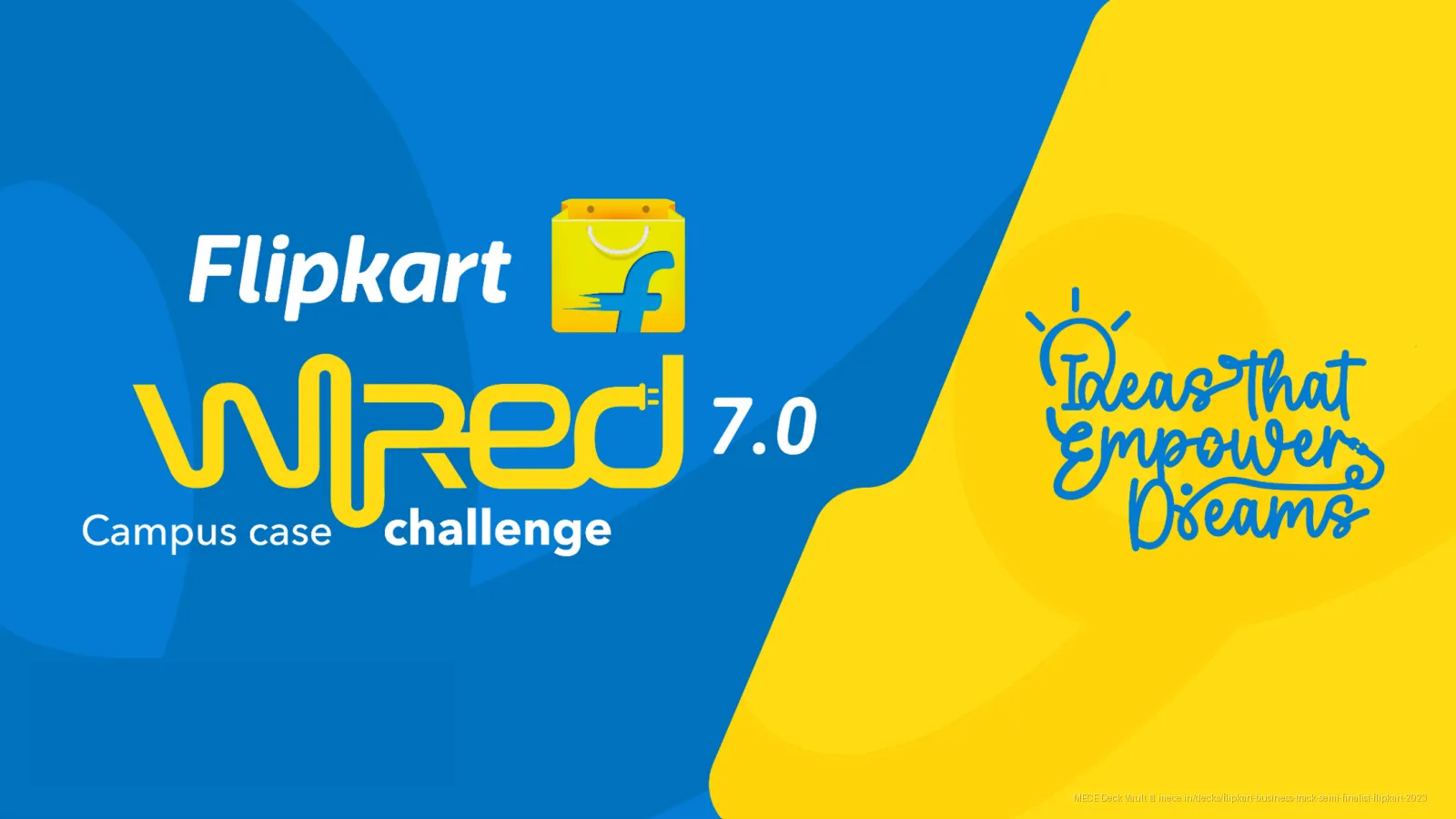Flipkart WiRED 7.0 2023 - National Semi Finalist Deck slide 1 of 17