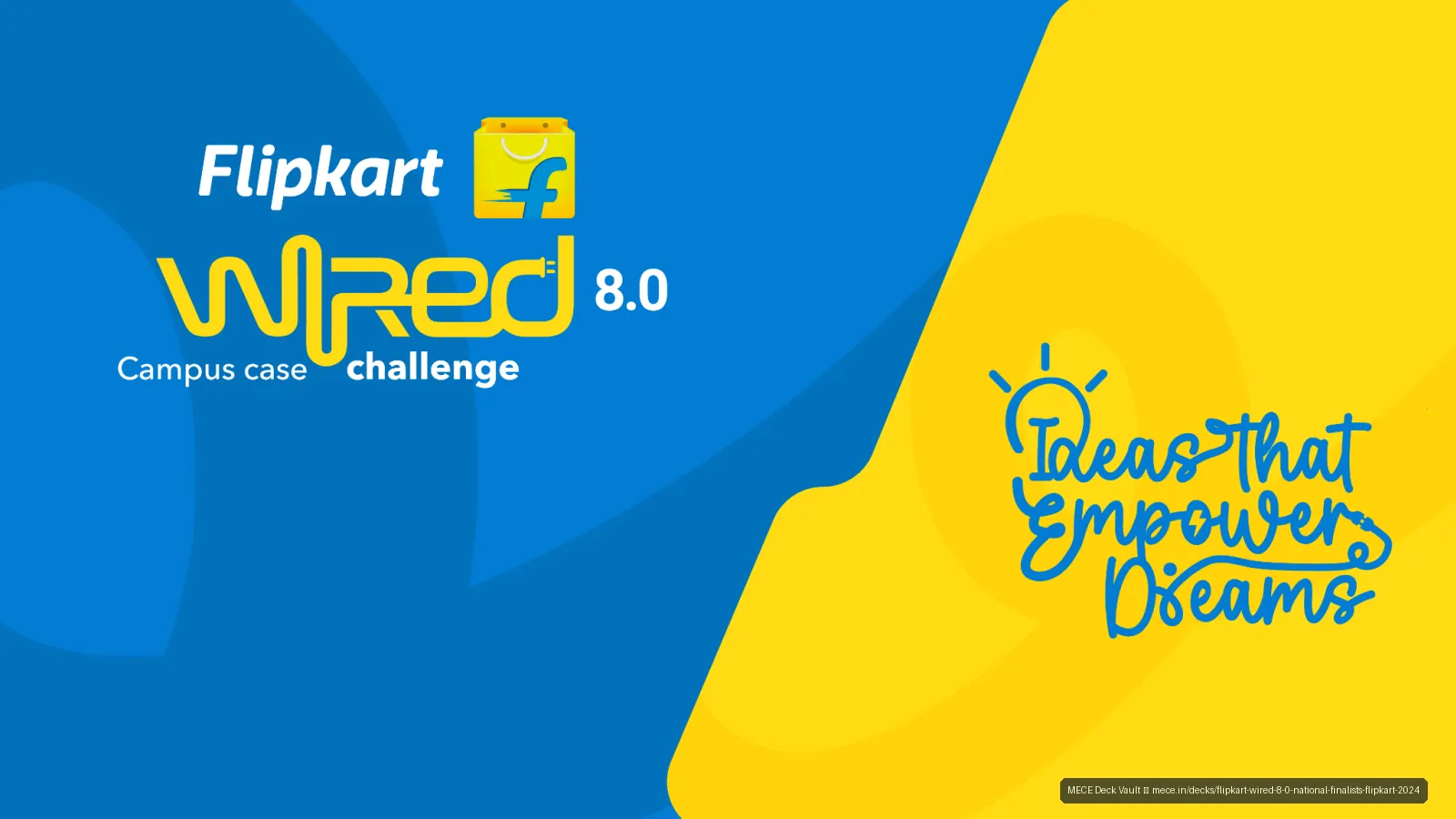 Flipkart WIRED 8.0 2024 - National Finalist Deck slide 1 of 46